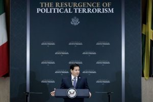 Rubio holds a meeting on the rise of political terrorism to address far-left violence throughout the West