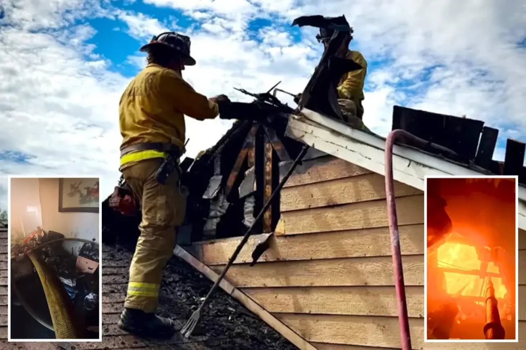Sacramento firefighters fight intense fire that destroyed two houses