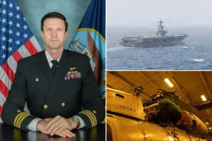 Sailor lost at sea after MH 60S helicopter makes water landing is identified as US Navy Cmdr Gabriel Edwards