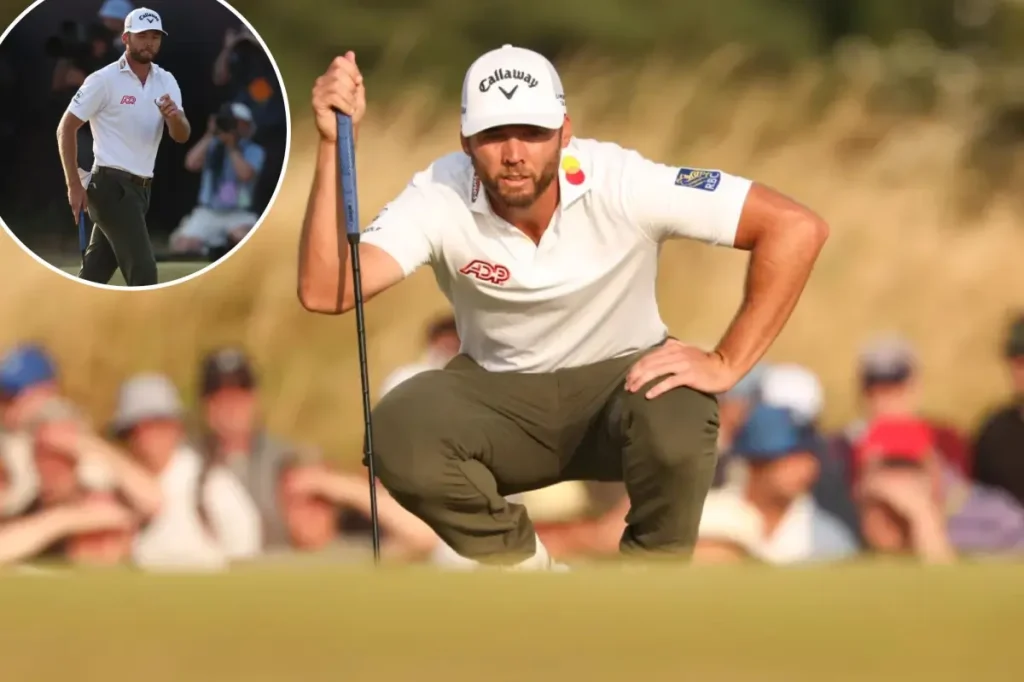 Sam Burns in first place heading into the final round of the British Open