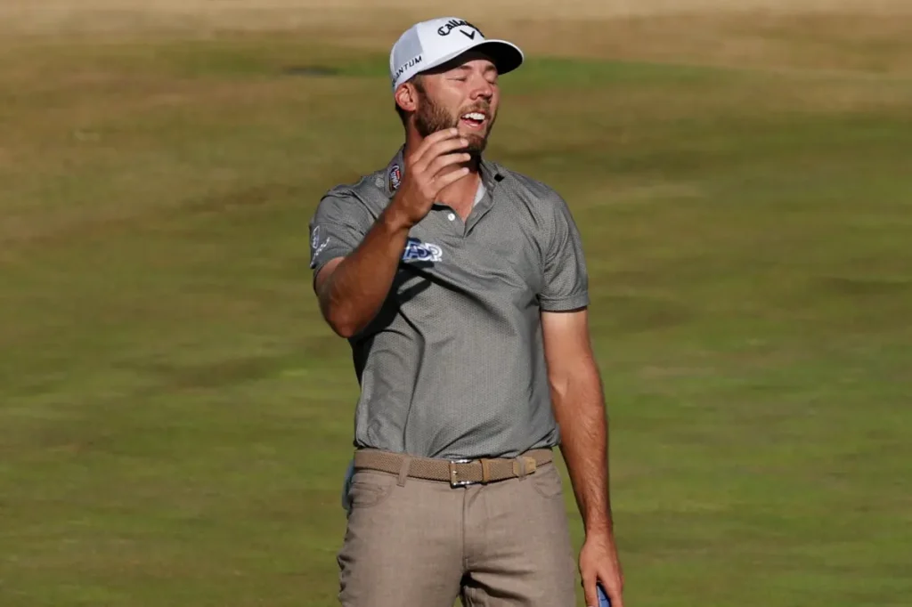Sam Burns "quite happy" with his impressive performance at the British Open
