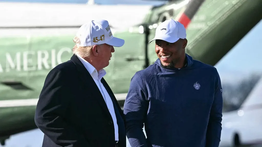 Saquon Barkley talks about criticism from his meeting with Trump and the Giants' circumstances.