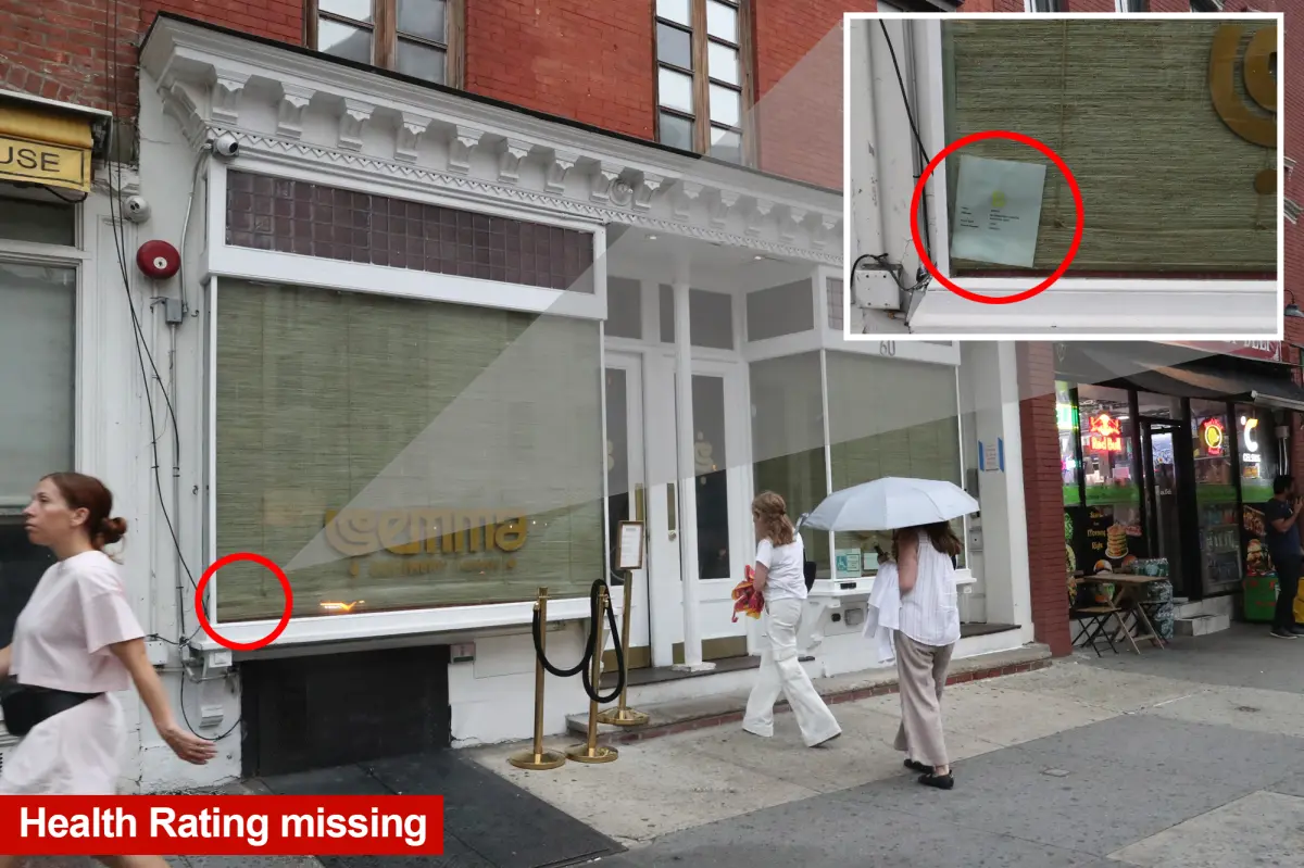 Semma, a Michelin-starred restaurant in NYC, concealed its 'B' health rating due to issues with food temperature and contamination.