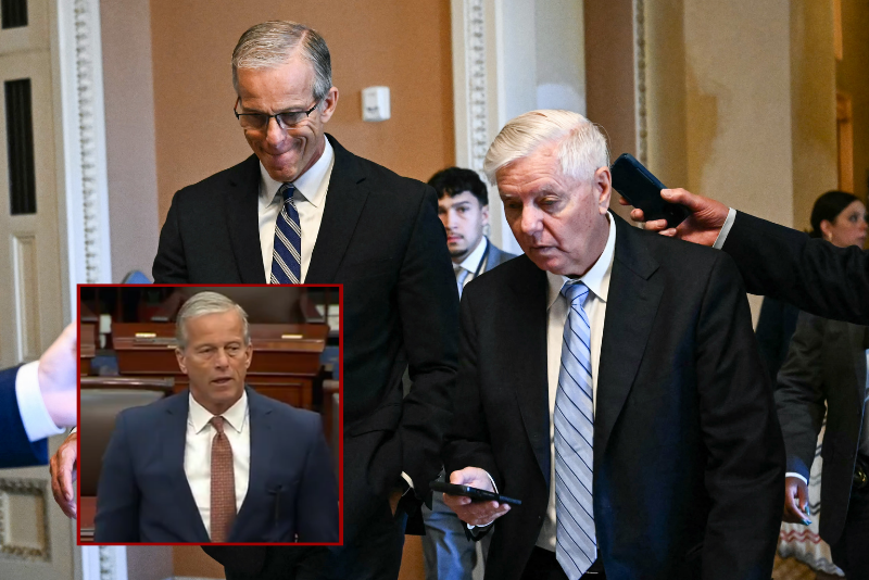 Sen. Thune becomes emotional in the Senate while paying tribute to Graham following his death