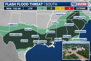 Severe flood risk affects millions in Texas