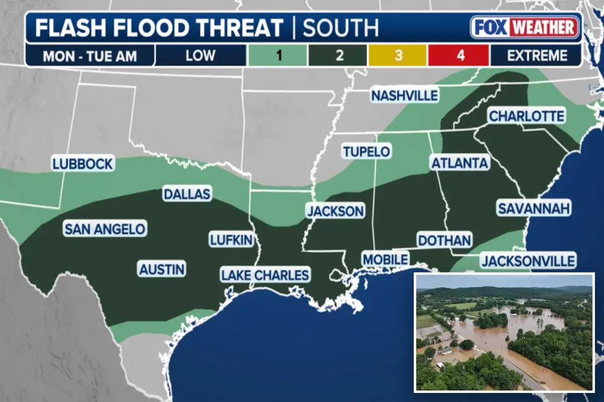Severe flood risk affects millions in Texas