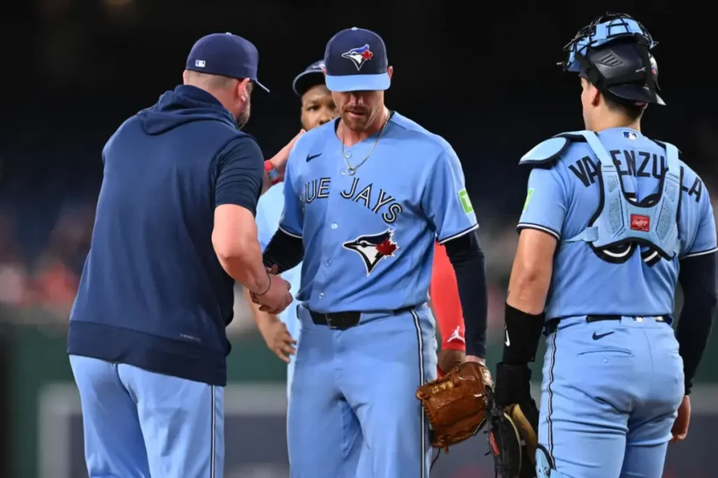Shane Bieber of the Blue Jays struggles with six walks in poor performance