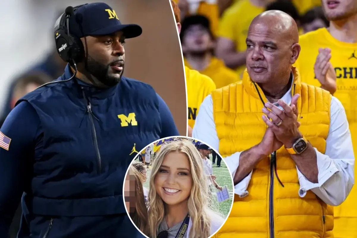 Sherrone Moore was advised by Michigan's athletic director not to go on the trip with Paige Shiver in 2024.