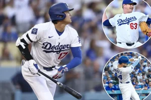 Shohei Ohtani hits a home run despite his knee injury in loss to the Dodgers