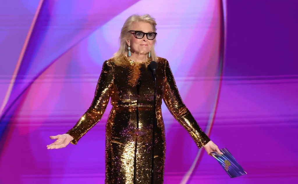 Sitcom actress Candice Bergen shares that she unintentionally set a Swiss restaurant on fire.