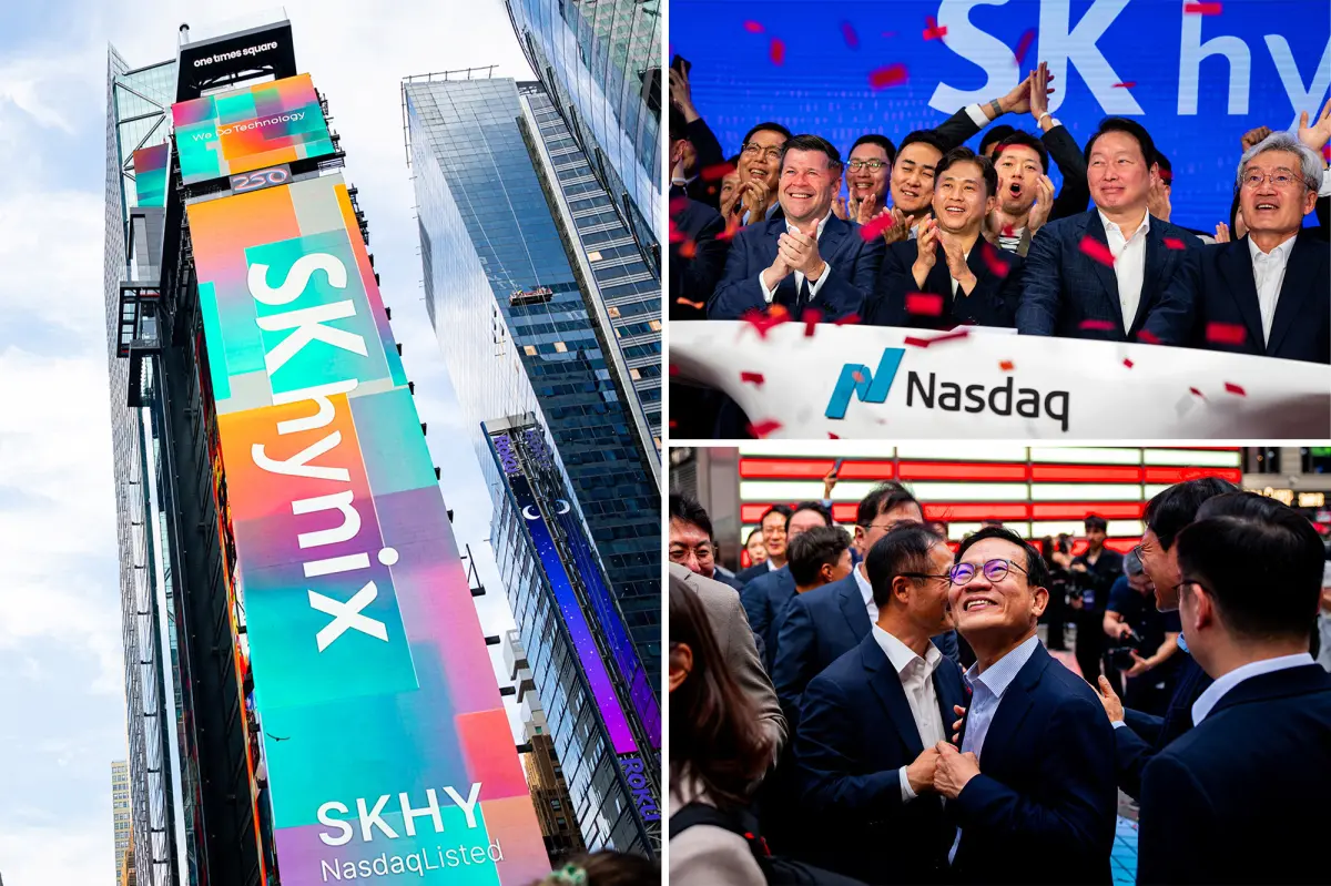 SK Hynix, a South Korean chip manufacturer, launches on Nasdaq with a share price of $170.