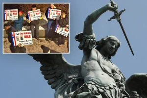 St. Michael statue prevented from being placed in Massachusetts city building as state Supreme Court battle approaches