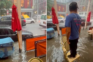 Stunning footage reveals Soho streets submerged as NYC faces intense rain and sudden flooding