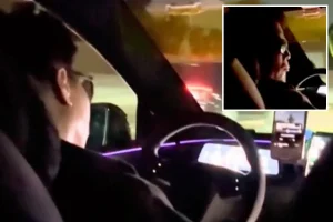 Stunning image reveals Uber driver said to be sleeping while driving on three key California highways