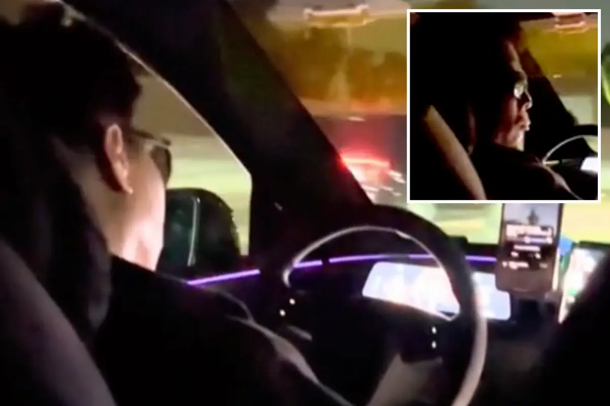 Stunning image reveals Uber driver said to be sleeping while driving on three key California highways
