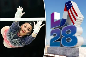 Suni Lee pledges her dedication to US gymnastics before the 2028 Los Angeles Olympics