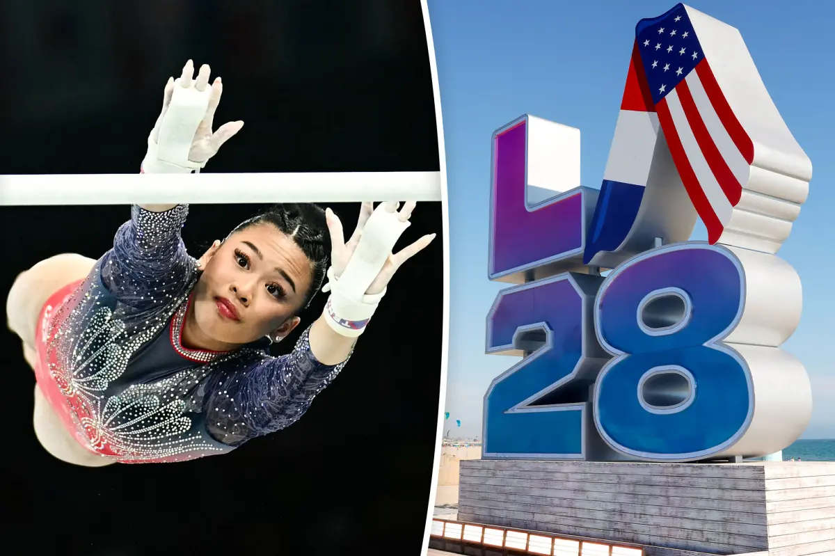 Suni Lee pledges her dedication to US gymnastics before the 2028 Los Angeles Olympics