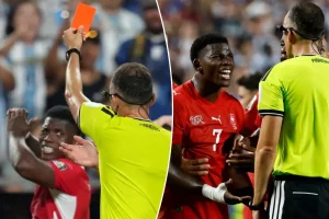 Switzerland upset about disputed red card in World Cup