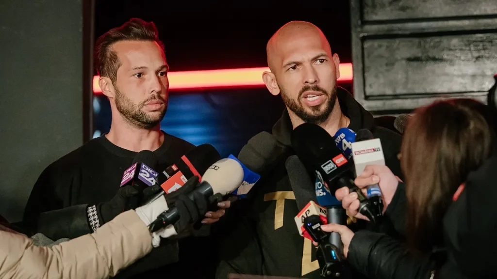 Tate brothers taken into custody in Miami as the UK requests their extradition on fresh accusations.
