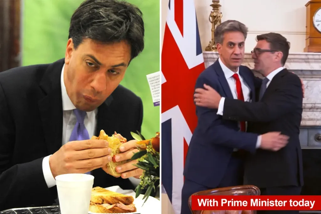 The awkward photo of the UK's new chief diplomat with a bacon sandwich reemerges.