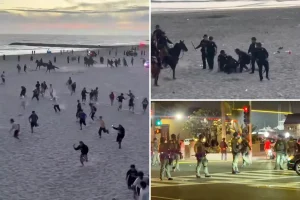 The chaotic 4th of July in Newport Beach was triggered by visitors.