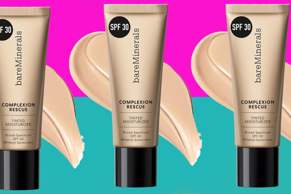 The tinted moisturizer with SPF from bareMinerals is a must-have.