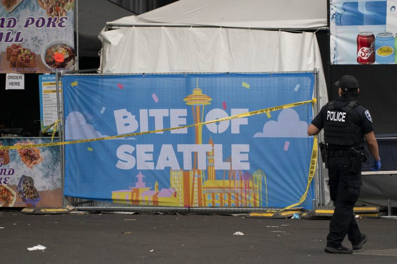Three dead, four hurt in shooting at Seattle food festival close to the Space Needle.