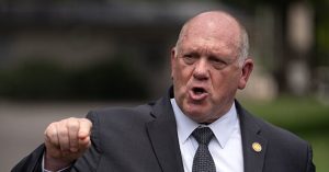 Tom Homan informs critics that federal agents apprehend 2,000 migrants daily.