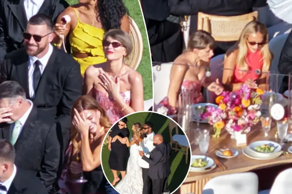 Travis Kelce and Taylor Swift go out together as a married couple to celebrate JuJu Smith-Schuster's wedding.