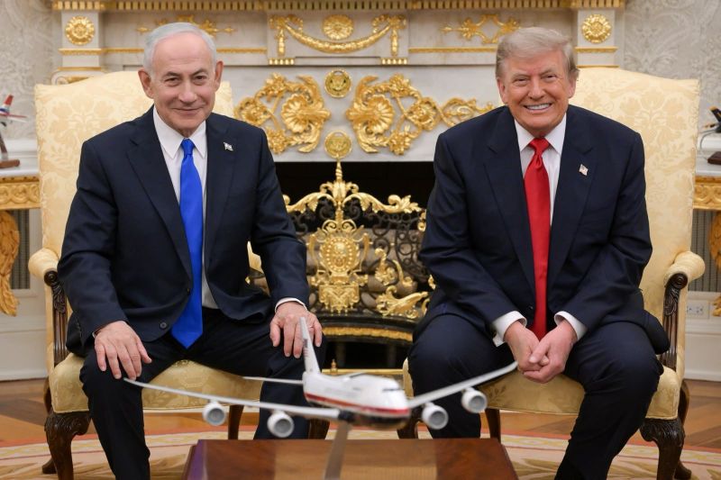 Trump and Netanyahu hold their first in-person meeting since the Iran conflict