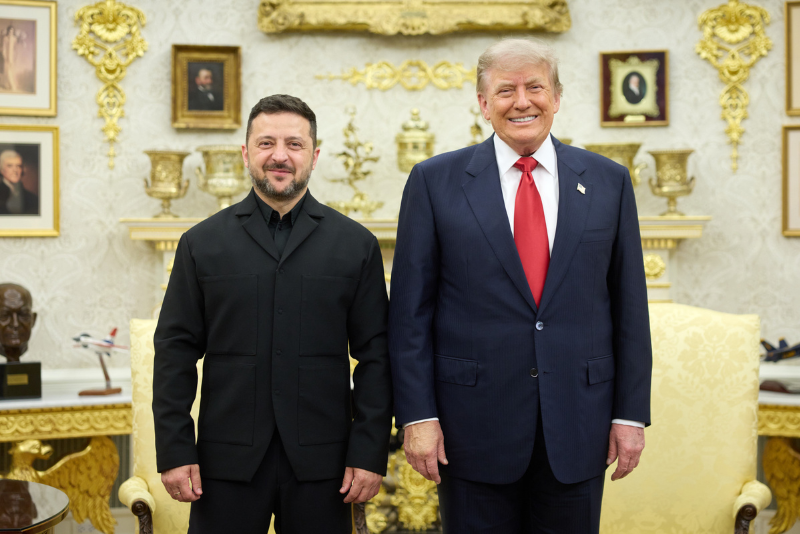 Trump and Zelensky come together before Graham's funeral.