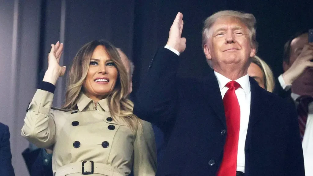 Trump encourages Atlanta Braves supporters to keep performing the divisive 'chop' during home games.