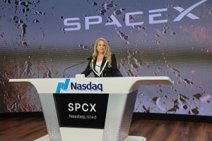 Trump expresses gratitude to SpaceX president Gwynne Shotwell for the $325 million contribution to his accounts.