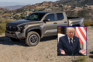 Trump highlights tariff success following Toyota's announcement of a multi-billion dollar investment in a Texas plant.