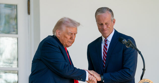 Trump: I Get Along Well with Thune, but He Needs to Deliver Results