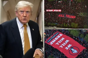 Trump indicates that the US military will "wipe out all parts of Iran" if he is killed.