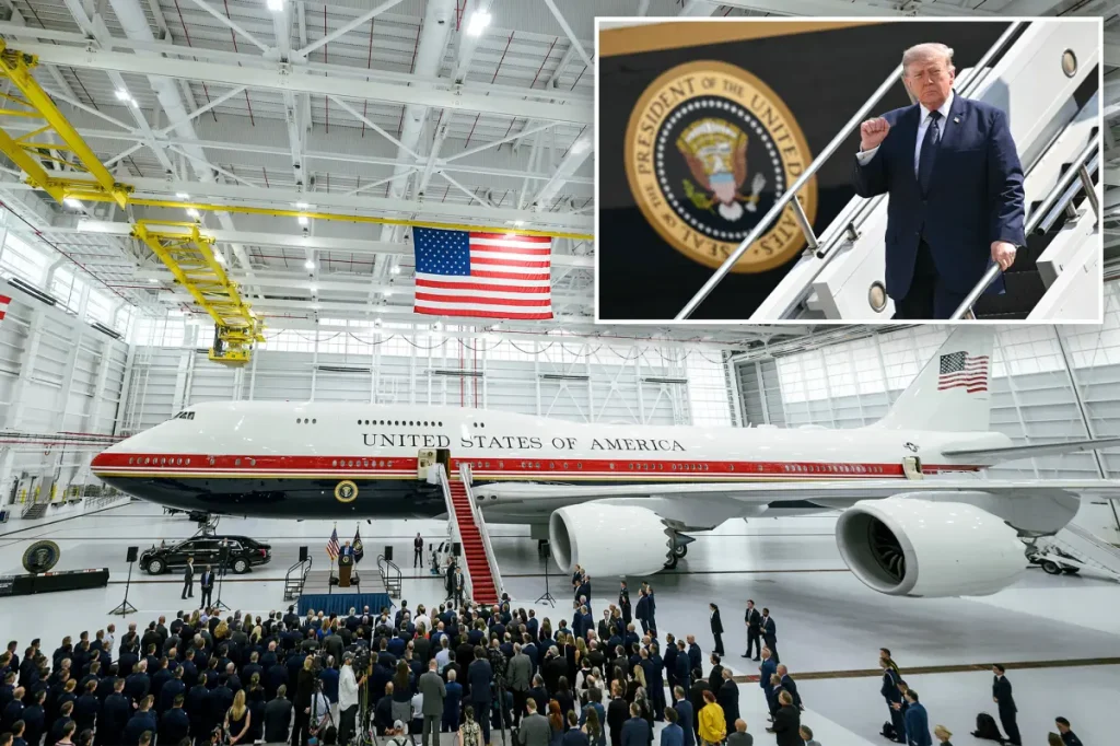 Trump states that the newly donated Air Force One from Qatar will be retired to strengthen defenses.