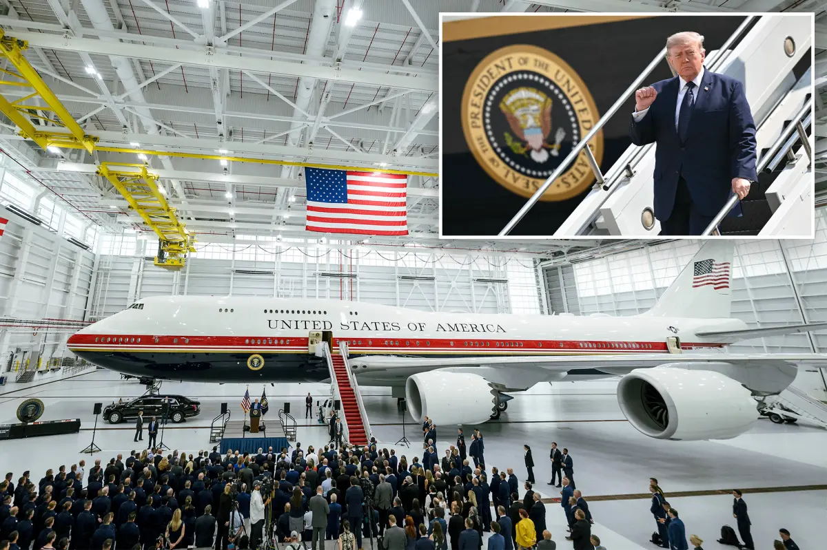 Trump states that the newly donated Air Force One from Qatar will be retired to strengthen defenses.