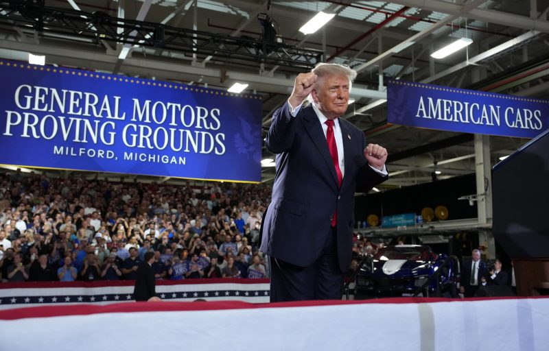 Trump visits General Motors Testing Facility to honor the comeback of the auto industry