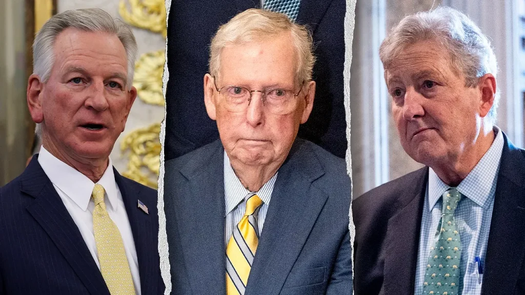 Tuberville seeks clarification on McConnell's extended time away from the Senate