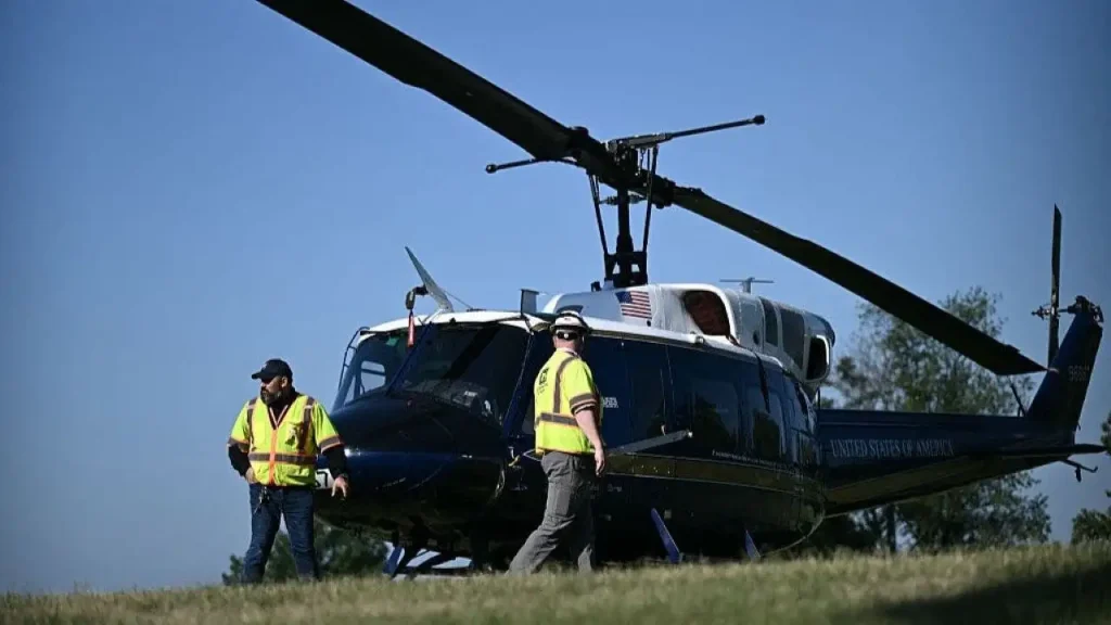 U.S. Air Force helicopter makes emergency landing due to mechanical problem