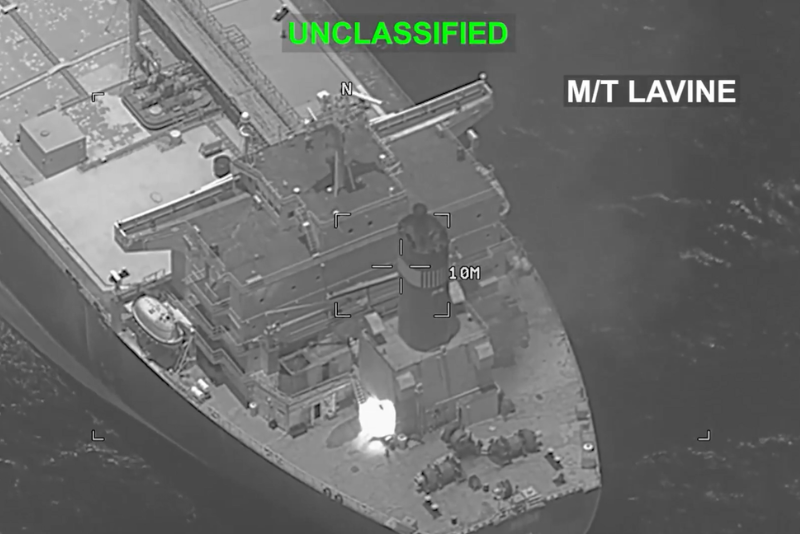 U.S. forces stop tanker attempting to break blockade