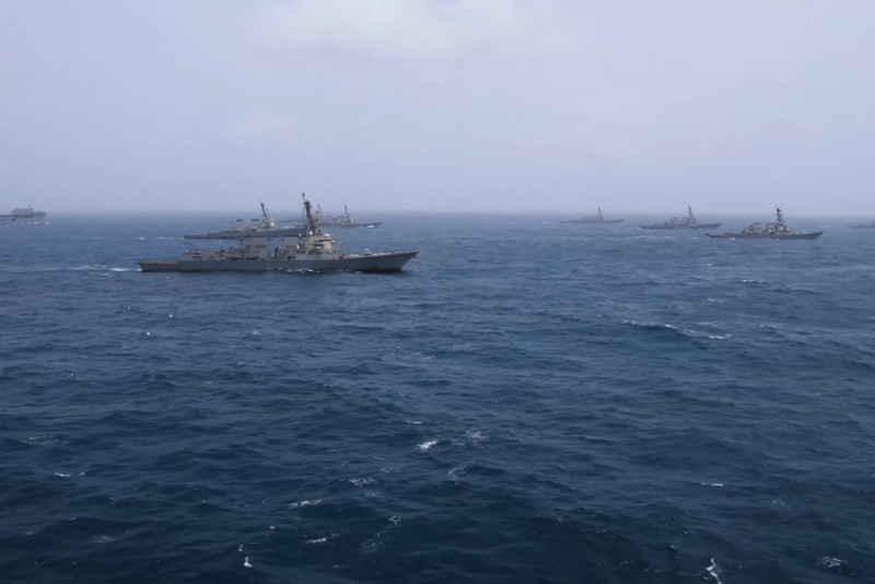 U.S. troops are reestablishing the blockade against Iran.