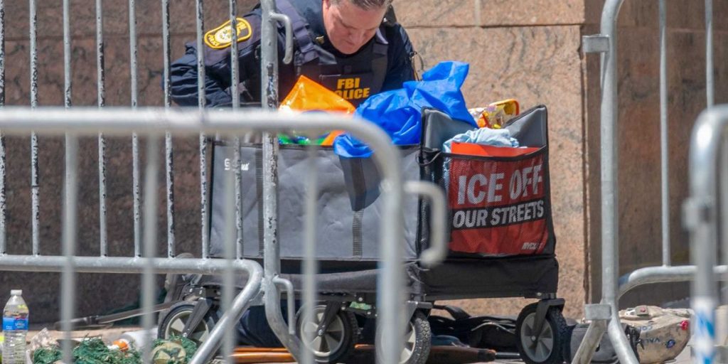 Video: Activist throws flammable liquid and ignites it at federal building, according to DHS