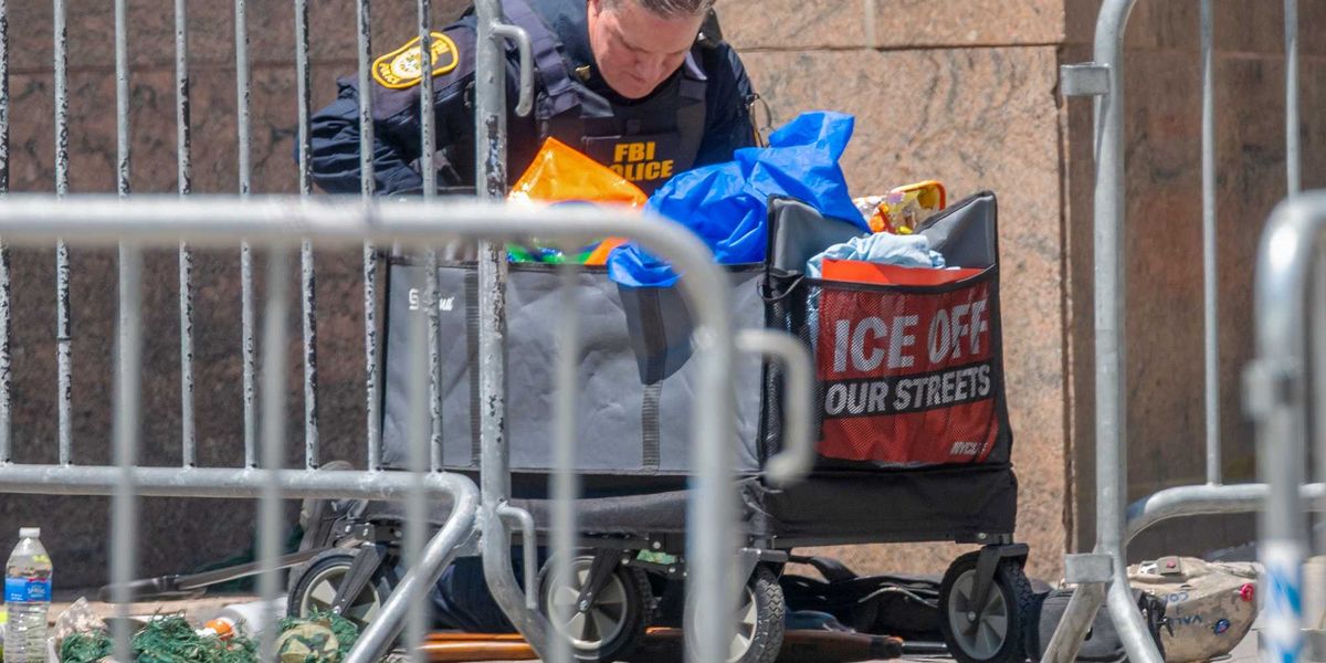 Video: Activist throws flammable liquid and ignites it at federal building, according to DHS