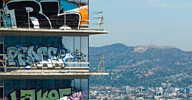 Video: Downtown L.A.'s 'Graffiti Towers' on Karen Bass's Watch are Getting a Cleanup