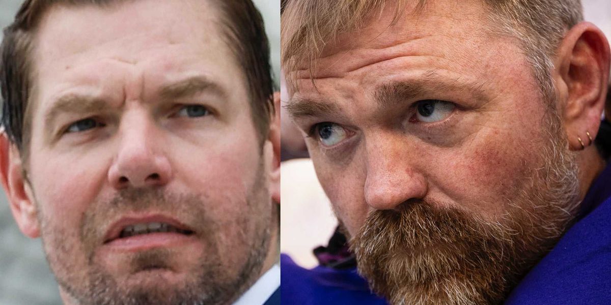 Video of Graham Platner denying sexual assault closely resembles Eric Swalwell's response.