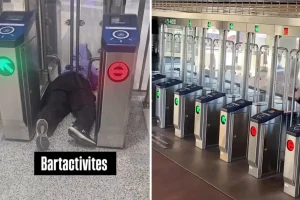 Video shows woman getting caught in new traps at San Francisco BART station