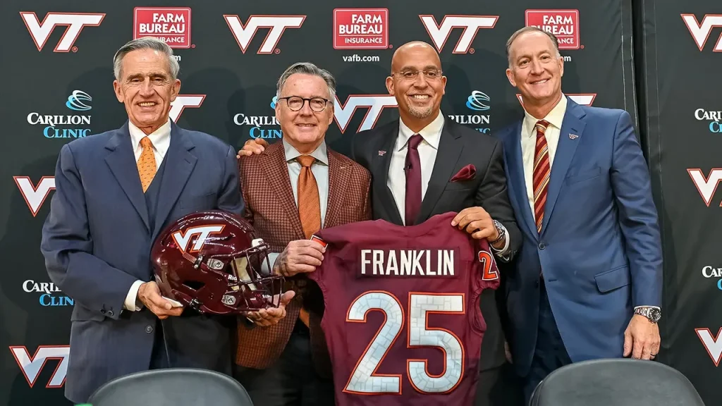 Virginia Tech coach James Franklin's assertion of 'winning the offseason' is not resonating with fans.