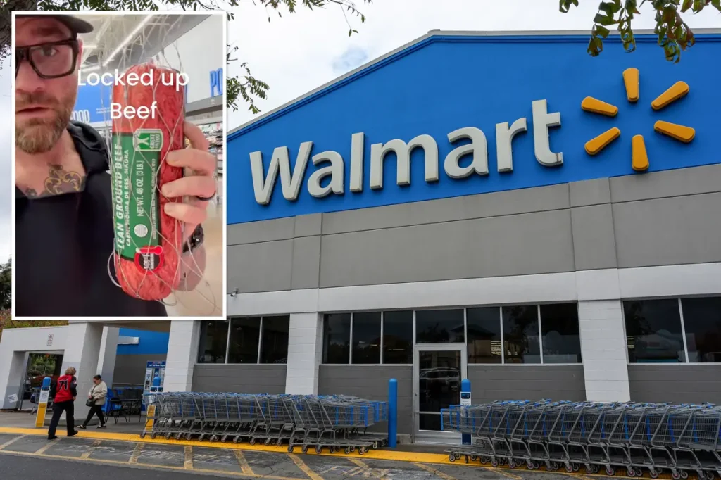 Walmart in California secures expensive meat items to combat theft